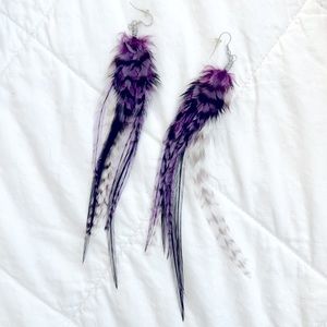 Long Feather Earrings